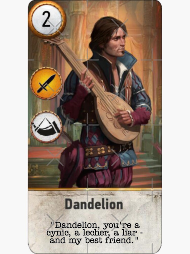 "Dandelion Gwent Card " Sticker for Sale by taxevasions Redbubble