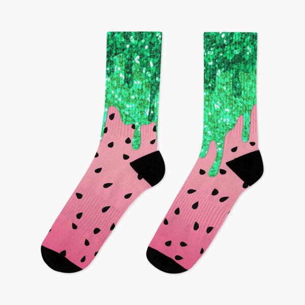 Artikelvorschau, Watermelon Summer Glam Glitzergrüne Tropfen entworfen und verkauft von ChicoryJunction.