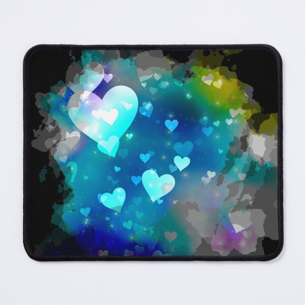 Item preview, Watercolour Dreamy Hearts in Blue, Yellow and Purple designed and sold by Trinket-Trickster.