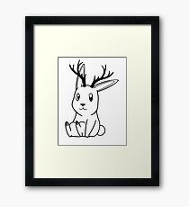 Cute Jackalope Framed Print