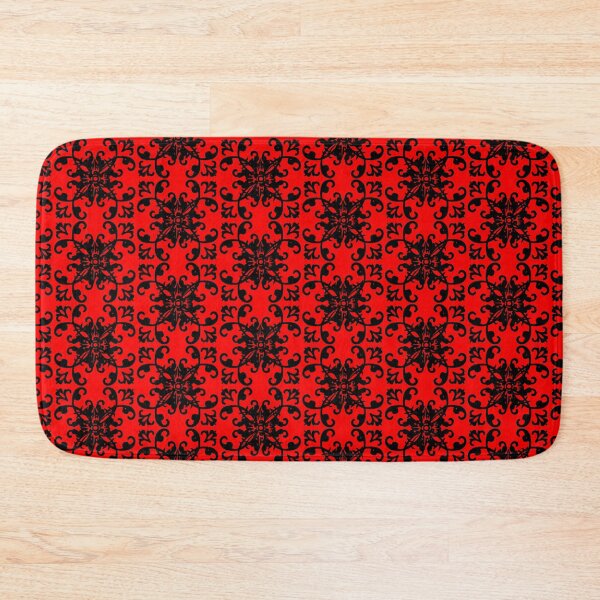 Item preview, Quilt Pattern Red | Happy Face | Black  designed and sold by HappyFaceCo.