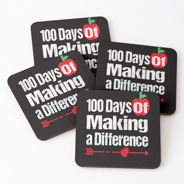 Item preview, 100 Days of Making a Difference 100th Day Of School Teacher designed and sold by Leader Shirts.