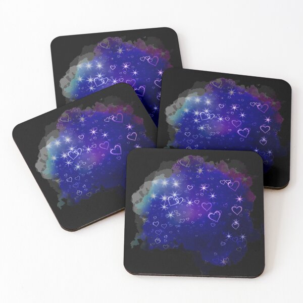 Item preview, Watercolour Small Dreamy Hearts in Blues designed and sold by Trinket-Trickster.