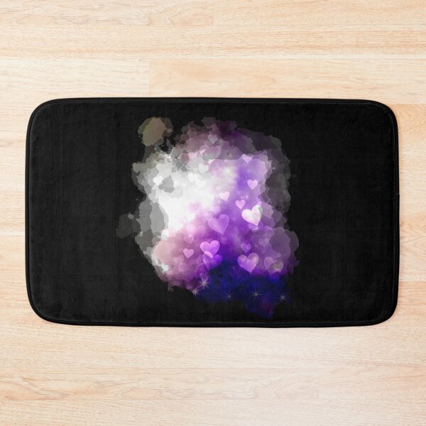Item preview, Watercolour Small Dreamy Hearts and Stars in Yellow and Purple designed and sold by Trinket-Trickster.