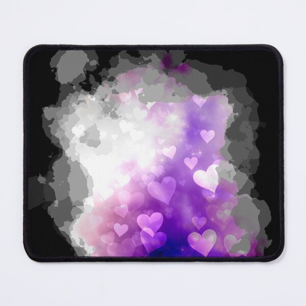 Item preview, Watercolour Small Dreamy Hearts and Stars in Yellow and Purple designed and sold by Trinket-Trickster.