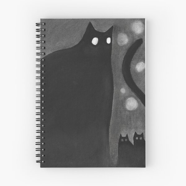 Item preview, Give you the stars - creepy cat art in charcoal  designed and sold by Katie Beardmore.