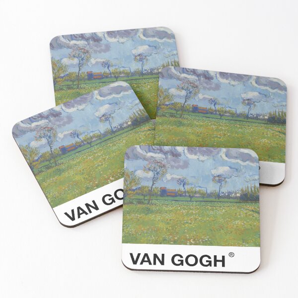 Item preview, vincent van gogh landscape beneath a hectic sky pantone card  designed and sold by Platform11west.