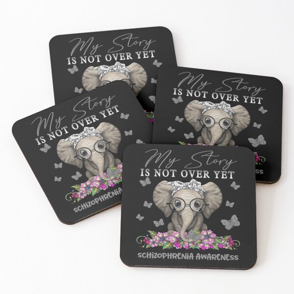 Item preview, Cute Elephant My Story Is Not Over Yet Schizophrenia Awareness designed and sold by Adropine.