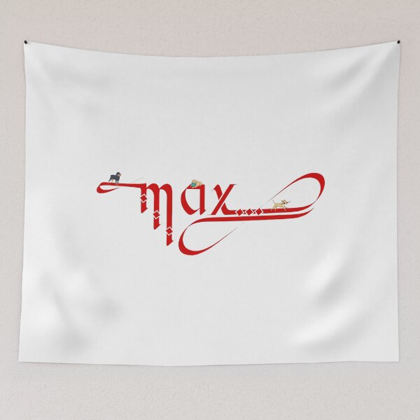Item preview, Max, Male Dog Name (Red) designed and sold by AhMath.