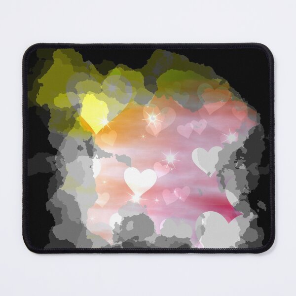 Item preview, Watercolour Dreamy Hearts and Stars in Yellow and Reds designed and sold by Trinket-Trickster.