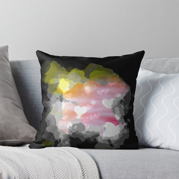 Item preview, Watercolour Dreamy Hearts and Stars in Yellow and Reds designed and sold by Trinket-Trickster.