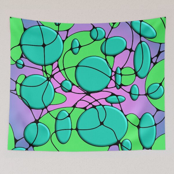 Aperçu de l'œuvre Art neurographique : conception de cercle 3d de style abstrait coloré créée et vendue par Momona-design.