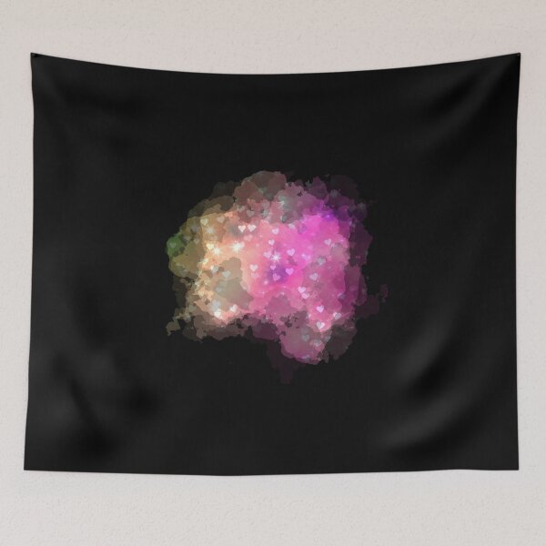 Item preview, Watercolour Small Dreamy Hearts and Stars in Yellow and Pink designed and sold by Trinket-Trickster.