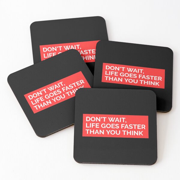 Item preview, DON'T WAIT, LIFE GOES FASTER THAN YOU THINK STICKER designed and sold by SuccessfulVibes.