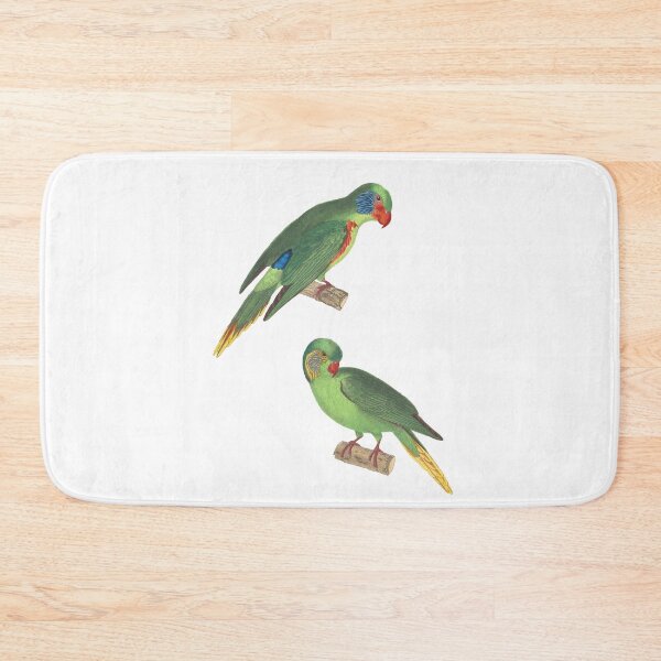 Item preview, Vintage illustration green parrots designed and sold by BirbFriends.