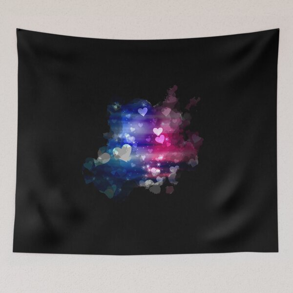 Item preview, Watercolour Small Dreamy Hearts and Stars in Blue and Red designed and sold by Trinket-Trickster.