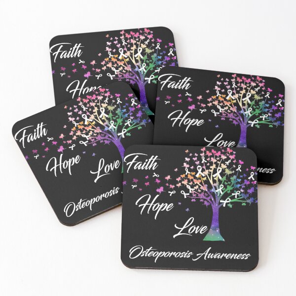 Item preview, Ribbon Tree Faith Hope Love Osteoporosis Awareness designed and sold by Tadmab.