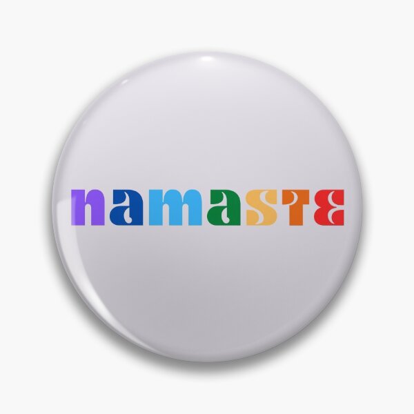 Item preview, namaste en los colores de los chakras designed and sold by PrintCutScore.