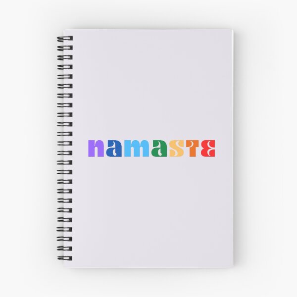 Artikelvorschau, Namaste in Chakra-Farben entworfen und verkauft von PrintCutScore.