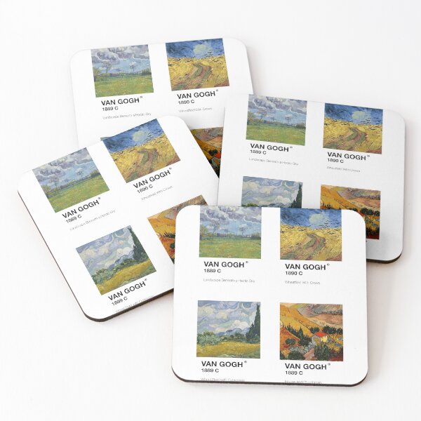 Item preview, van gogh landscapes sticker pack  designed and sold by Platform11west.