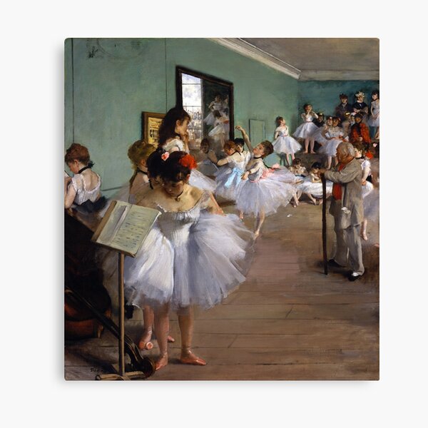 The Dance Class by Edgar Degas, dance, class, edgar, degas, dance class, edgar degas Canvas Print