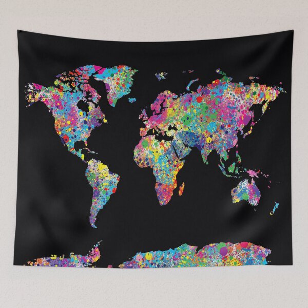 Item preview, world map designed and sold by BekimART.