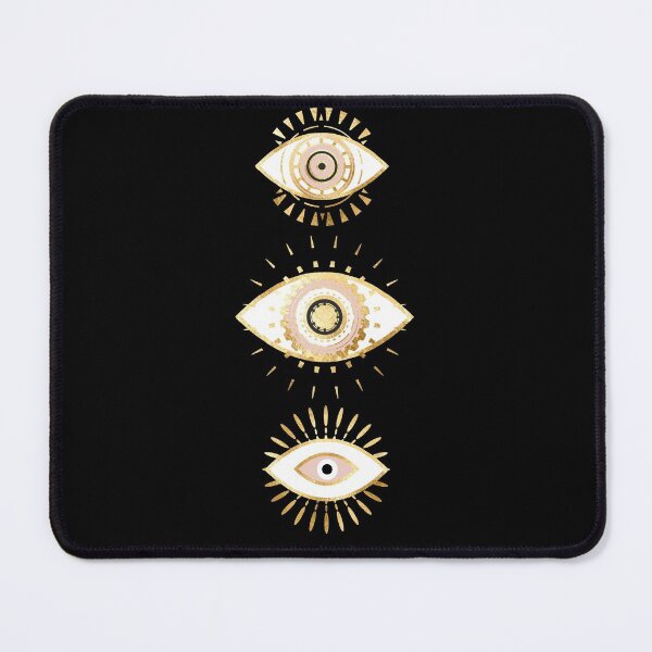 Item preview, blush evil eye trio gold foil designed and sold by sofiahawk.