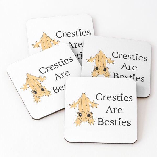 Item preview, Cresties Are Besties - Crested Gecko Best Friend - Gecko Friends designed and sold by EcoElsa.