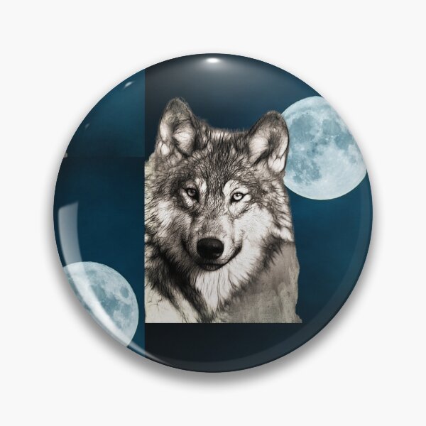 Item preview, Wolf Blue Moon designed and sold by OceansSupply.