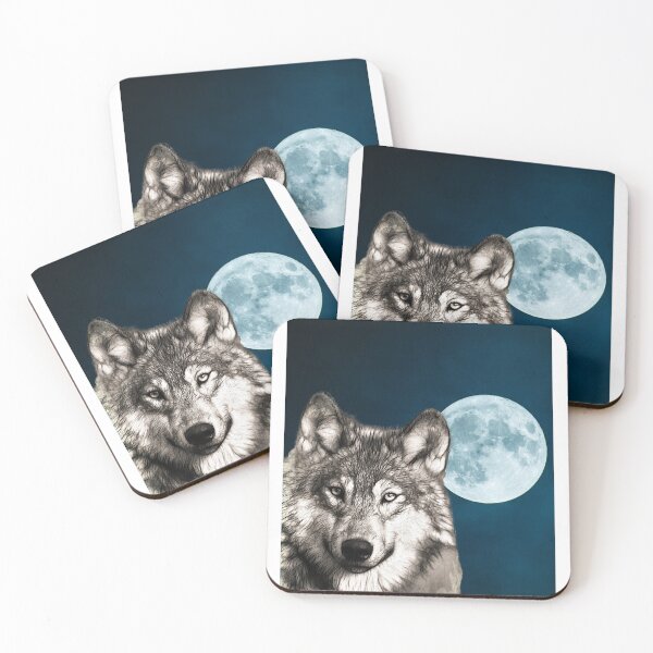 Item preview, Wolf Blue Moon designed and sold by OceansSupply.