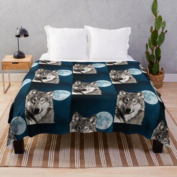 Item preview, Wolf Blue Moon designed and sold by OceansSupply.