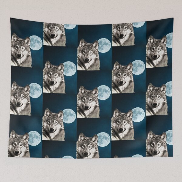 Item preview, Wolf Blue Moon designed and sold by OceansSupply.