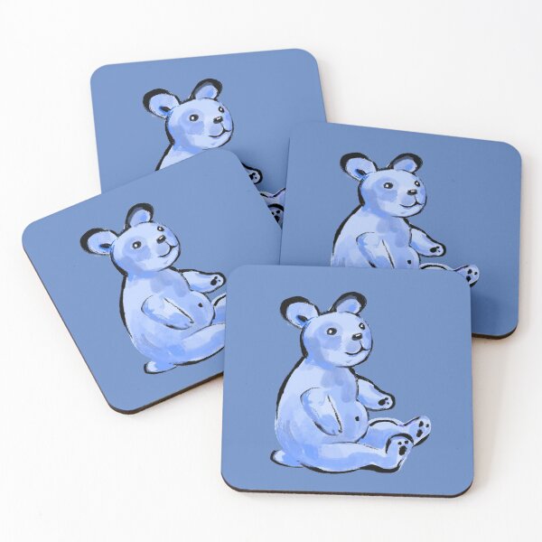 Item preview, Blue dreamy teddybear designed and sold by Lemontreeart63.