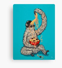 A Sloth Eating Spaghetti Leinwanddruck