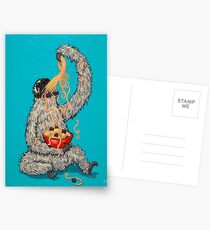 A Sloth Eating Spaghetti Postcards