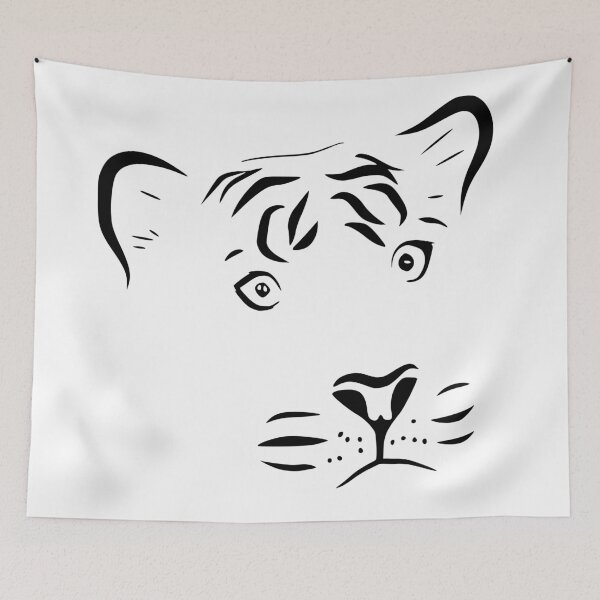 Item preview, Tiger Outline Black designed and sold by Ashlison.
