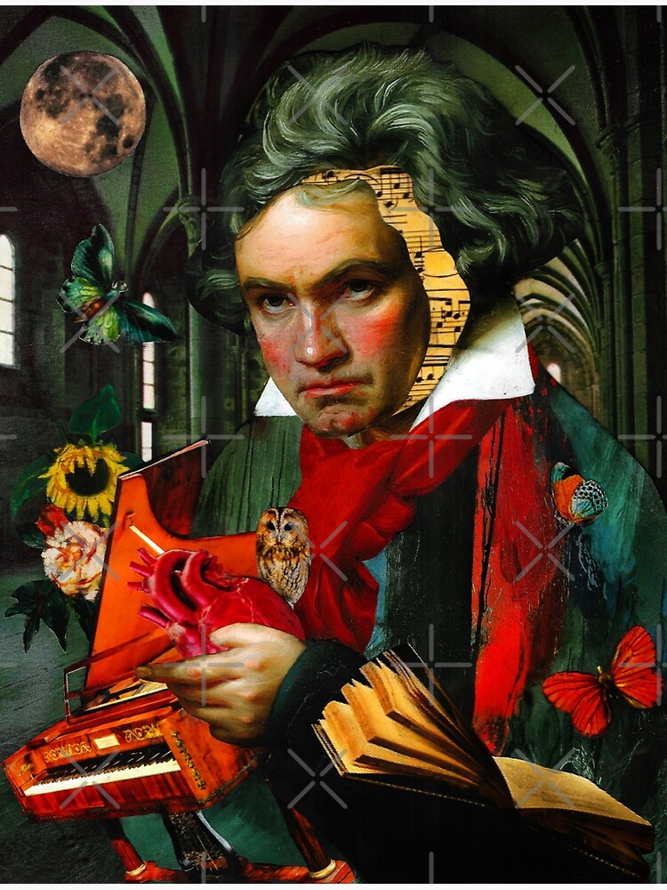 "Ludwig Van Beethoven Piano Classical Music TwoSetViolin" Poster By ...