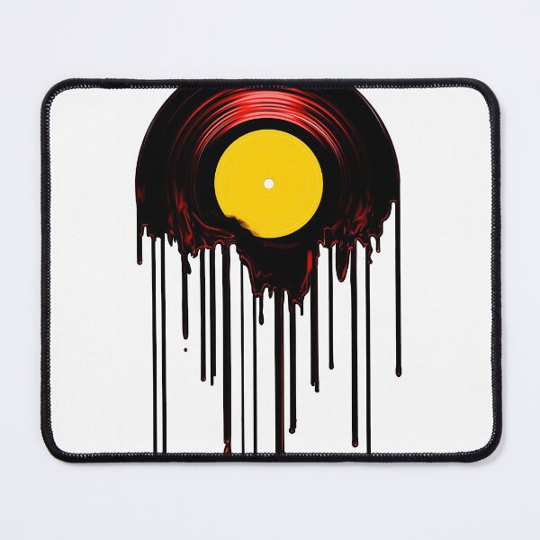 Item preview, Music Melting Vinyl Record Dj Retro lp (write in your favorite classic star) designed and sold by mirrorimages.