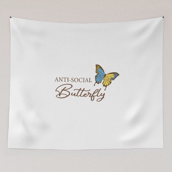 Item preview, Funny Antisocial Butterfly designed and sold by altk btk.