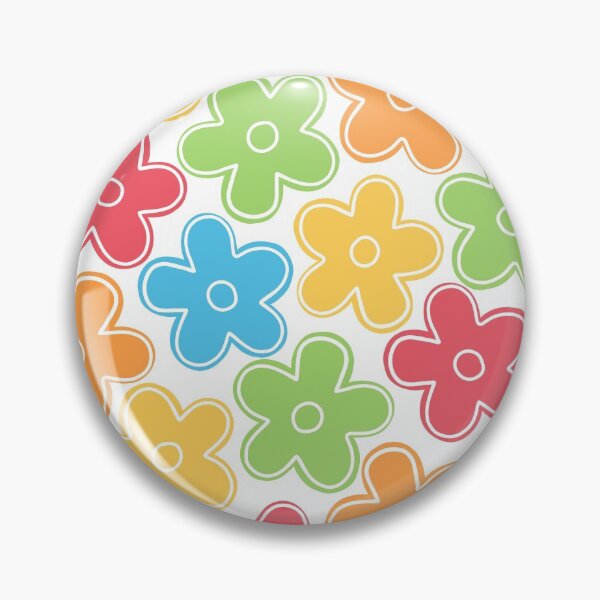 Item preview, Bright Hippie Flowers Pattern designed and sold by passionatelyem.