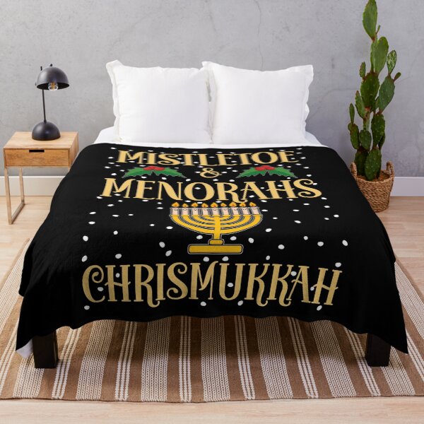 Item preview, Mistletoe Menorahs Chanukah Christmas Chrismukkah design designed and sold by jakehughes2015.