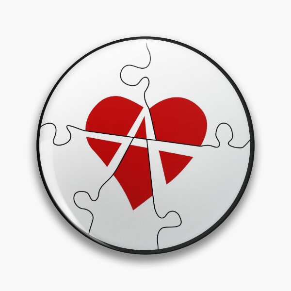 Item preview, Relationship Anarchy Heart Puzzle Symbol  designed and sold by MyThingNow.