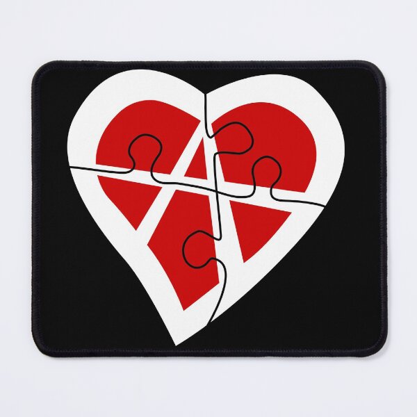 Item preview, Relationship Anarchy Heart Puzzle Symbol designed and sold by MyThingNow.