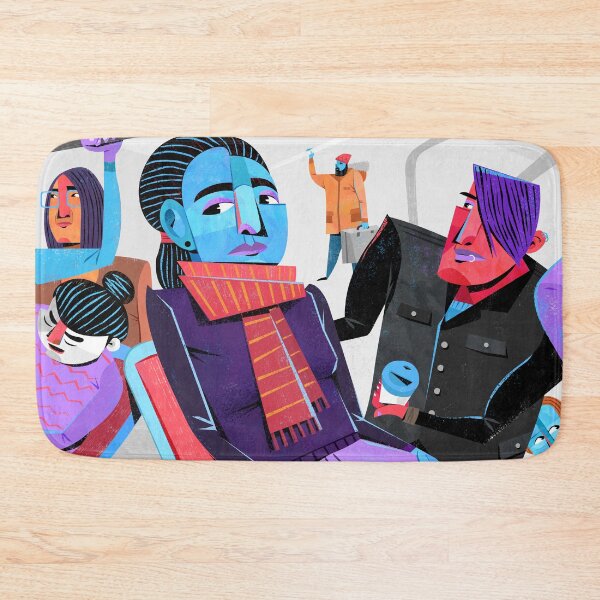Item preview, Morning Commute Subway Ride designed and sold by TosikArt.