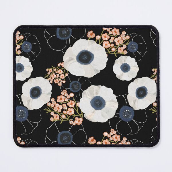 Item preview, White Poppies in black designed and sold by SisterlyLove.