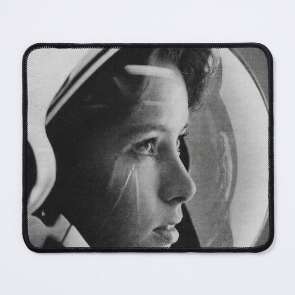 Item preview, Female Astronaut, Black and White, Vintage Art designed and sold by modernretro.