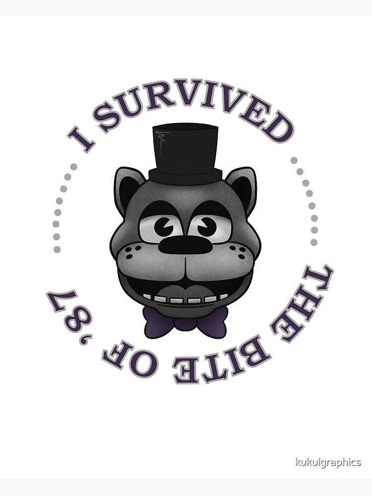 FNAF - Five Nights at Freddys - The Bite of 87 Sticker for Sale by  kukulgraphics