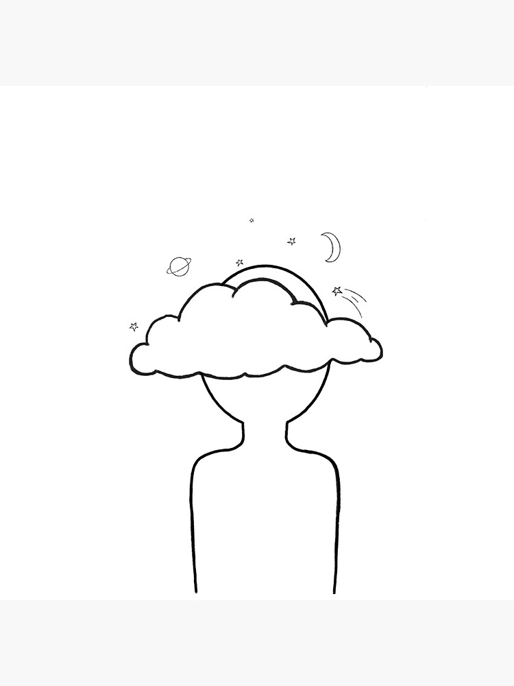 "Head in the Clouds" Poster for Sale by TrinityArtWrx Redbubble
