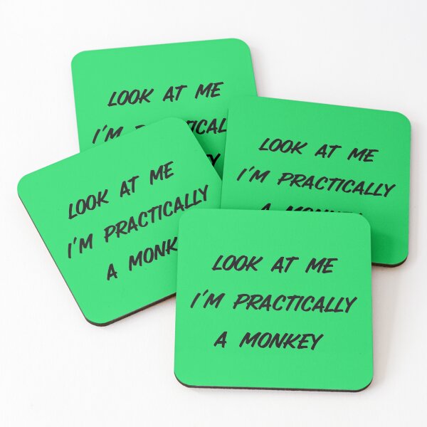 Item preview, look at me im practically a monkey green designed and sold by Cora Gregory.