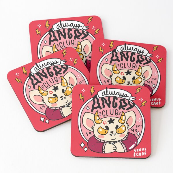 Item preview, Always angry club designed and sold by venusycaos.